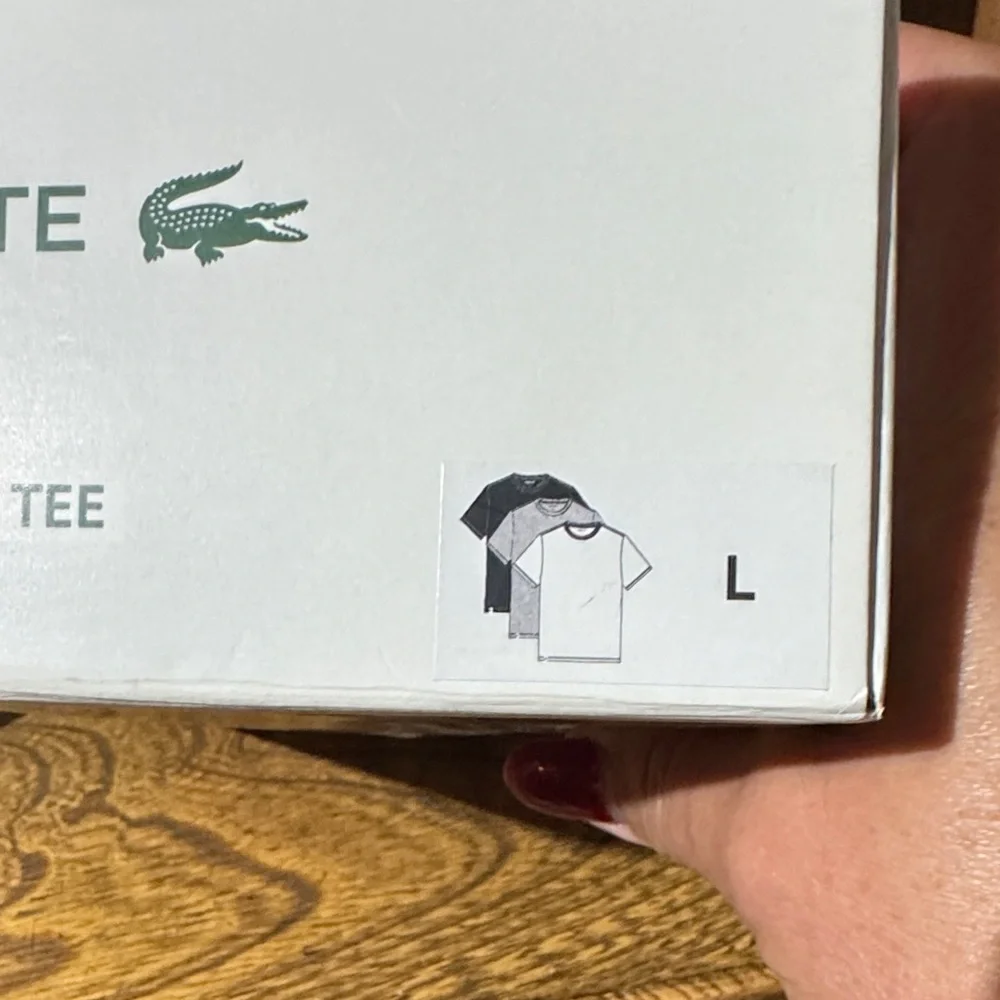 Lacoste Men's Crew Neck Tee 3-Pack - Black, Gray, White